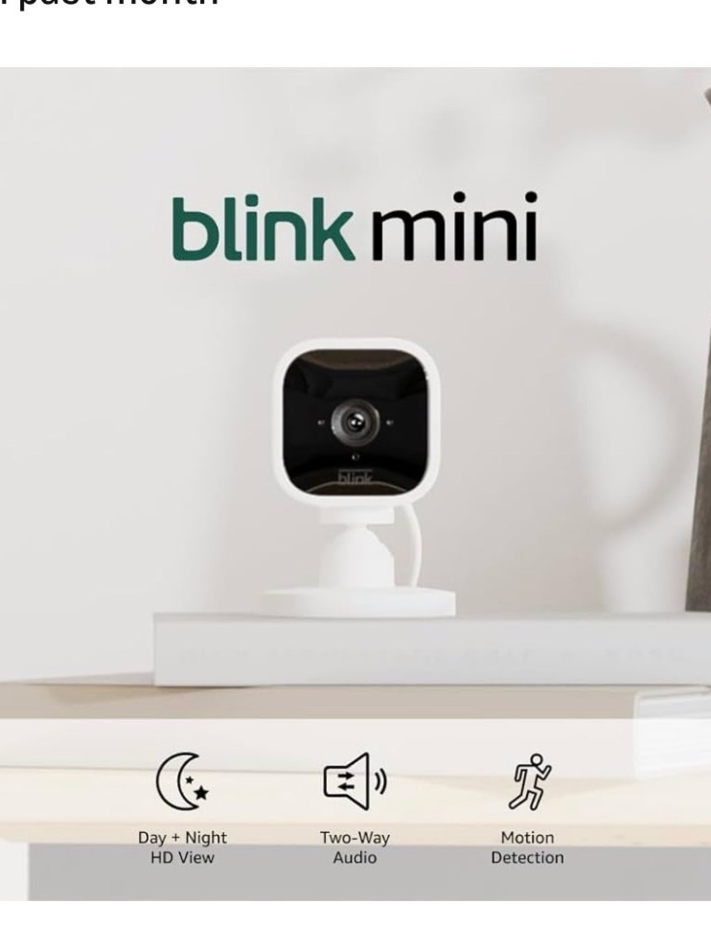 Blink Mini Indoor Security Camera - White